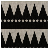 アステカ山 – 黒い上の白 ファブリック (クローズアップ)