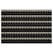 アステカ山 – 黒い上の白 ファブリック (ファットクウォーター)