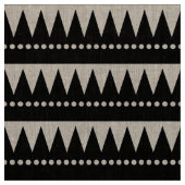 アステカ山 – 黒い上の白 ファブリック (見本)