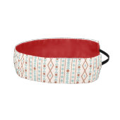 アステカ形状Vパターンラストティール（緑がかった色）クリーム アスレチックヘッドバンド (右)