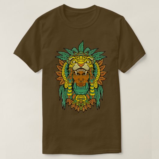アステカ戦士 ジャガー戦士 Tシャツ (デザイン正面)