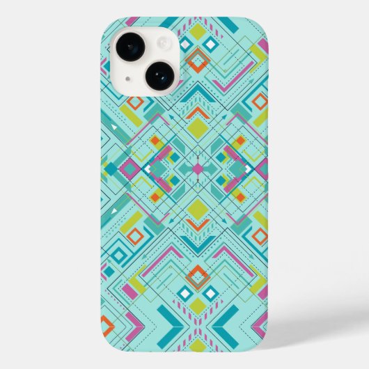 アステカ抽象芸術幾何学 Case-Mate iPhoneケース (裏面)
