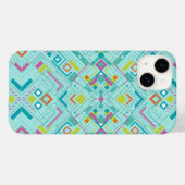 アステカ抽象芸術幾何学 Case-Mate iPhoneケース (裏面 (横))