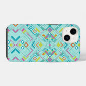 アステカ抽象芸術幾何学 iPhoneケース (裏面横)