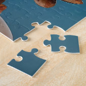 アステカ抽象芸術鮮やかトライバルフュージョンアート ジグソーパズル (側面)