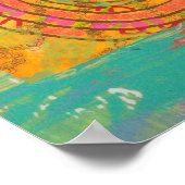 アステカ抽象芸術 ポスター (角)