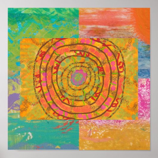 アステカ抽象芸術 ポスター (正面)