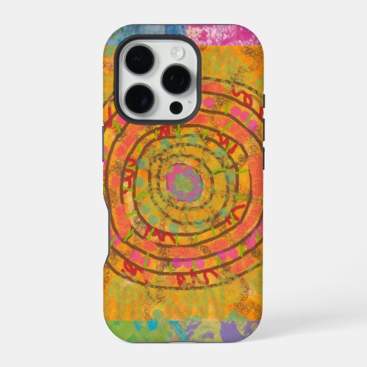 アステカ抽象芸術 iPhoneケース (裏面)