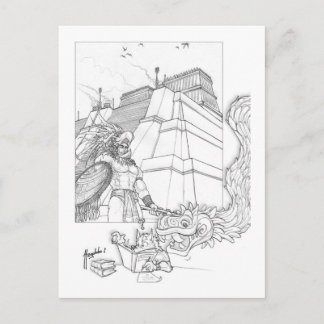 アステカ族の修業 ポストカード