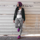 アステカ族の黒い部族三角形 レギンス