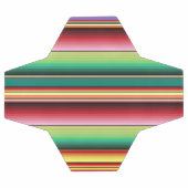 アステカ族伝統的織カラフル条線形M サッカーボール (フラット)