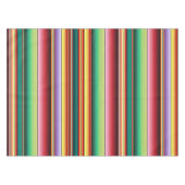 アステカ族伝統的織カラフル条線形M テーブルクロス (正面(横))