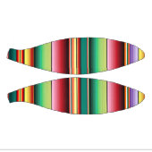 アステカ族伝統的織カラフル条線形M ミニバスケットボール (パネル)