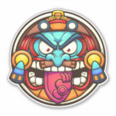 アステカ日 シール (正面)
