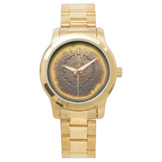 アステカ暦石 腕時計