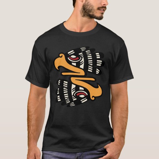 アステカ暦15日目 - クァウトリ Tシャツ (正面)