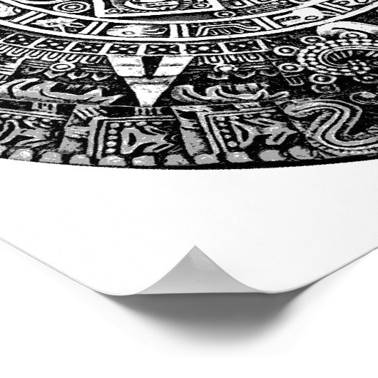 アステカ暦 ポスター (角)