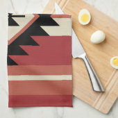 アステカ模様 キッチンタオル (四つ折り)