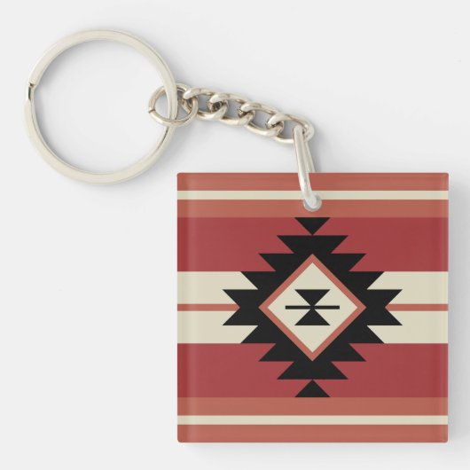 アステカ模様 キーホルダー (正面)