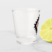 アステカ模様 ショットグラス (左)