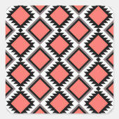 アステカ模様 スクエアシール (正面)