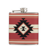 アステカ模様 フラスク (正面)