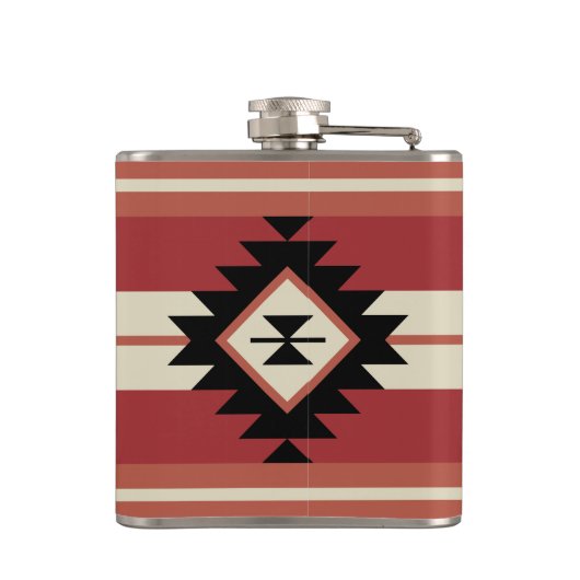 アステカ模様 フラスク (裏面)
