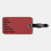 アステカ模様 ラゲッジタグ (裏面横)