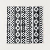 アステカ種族グランジ：白い模様。 タペストリー (正面(横))