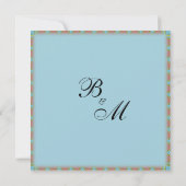 アステカ結婚式招待状 招待状 (裏面)