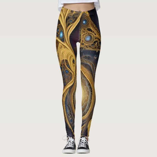 アステカ美術鮮やか、文化を反映 レギンス (正面)