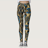 アステカ美術鮮やか、文化を反映 レギンス (正面)