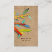 アステカ自然パターンツリー名刺 名刺 (裏面)