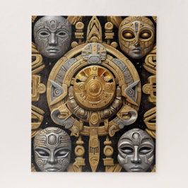 アステカ芸術の豊か鮮やかさ ジグソーパズル