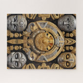 アステカ芸術の豊か鮮やかさ ジグソーパズル (横)