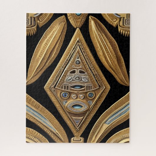 アステカ芸術の豊か鮮やかさ ジグソーパズル (縦)