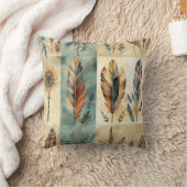 アステカ薬用羽毛スティック クッション (ブランケット)