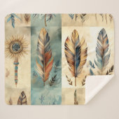 アステカ薬用羽毛スティック シェルパブランケット (正面(横))