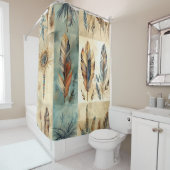 アステカ薬用羽毛スティック シャワーカーテン (インサイチュ)