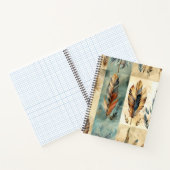 アステカ薬用羽毛スティック ノートブック (内部)