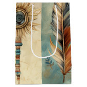 アステカ薬用羽毛スティック ミディアムペーパーバッグ (裏面)