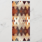 アステカ部族の茶色の西結婚民族 メニュー (裏面)