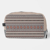 アステカ錆クリームブラウン灰色の混合モチーフ模様 ドップキット (正面)