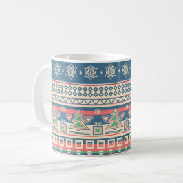 アステカ風クリスマスツリー ユニークなホリデー コーヒーマグカップ