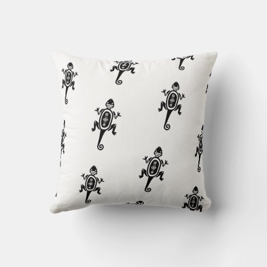 アステカ黒トカゲ クッション (裏面)