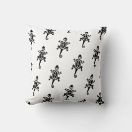 アステカ黒トカゲ クッション