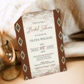 アステカ ウエスタン ブライダル シャワー 招待状 ラスティック ボーホー