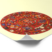 アステカ カレンダー ストーン - ポスター/プリント ポスター (角)