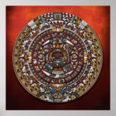 アステカ カレンダー ポスター (正面)