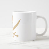 アステカ ゴールド スカル & カットラス パイレーツ カリコ ジャック ジャンボコーヒーマグカップ (右)